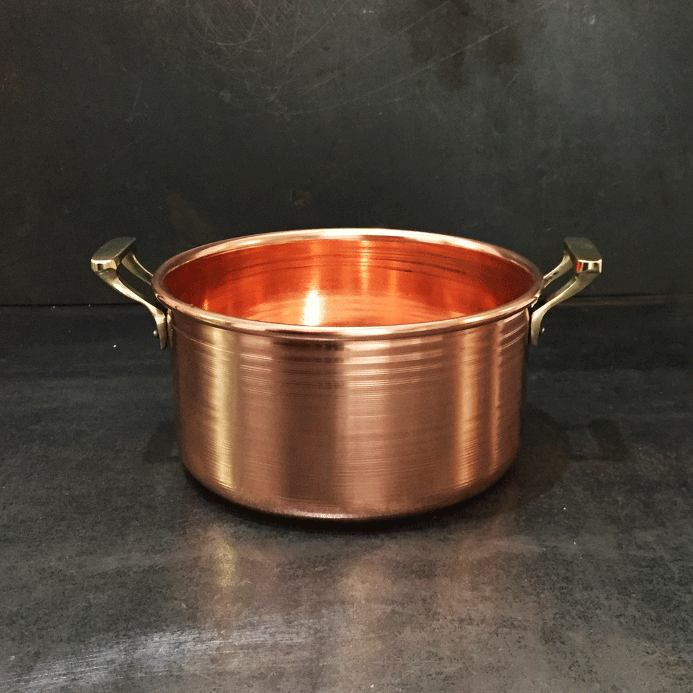 Panelas De Cobre Warwick Cesto Para Paes Em Cobre 16x9cm Com Alcas De Latao Macico 2 3 Lts